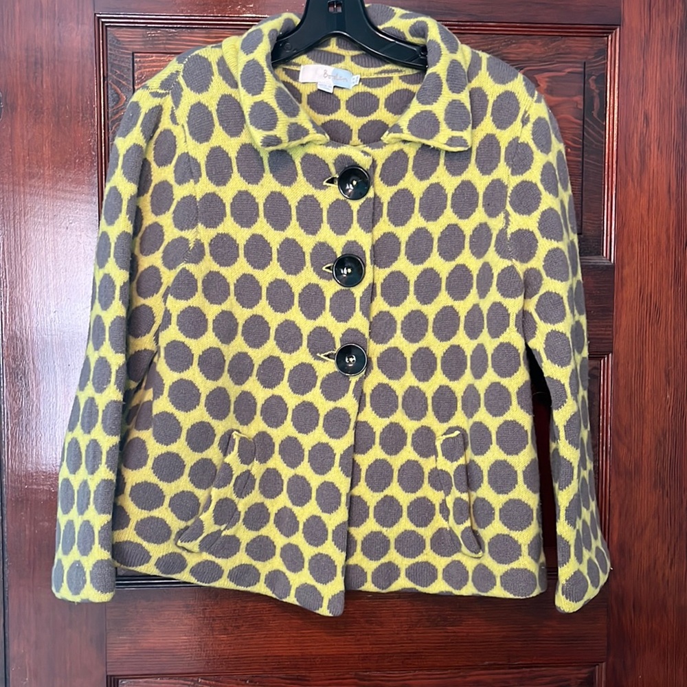 Boden Cropped sweater Jacket size 10 US (14 UK)